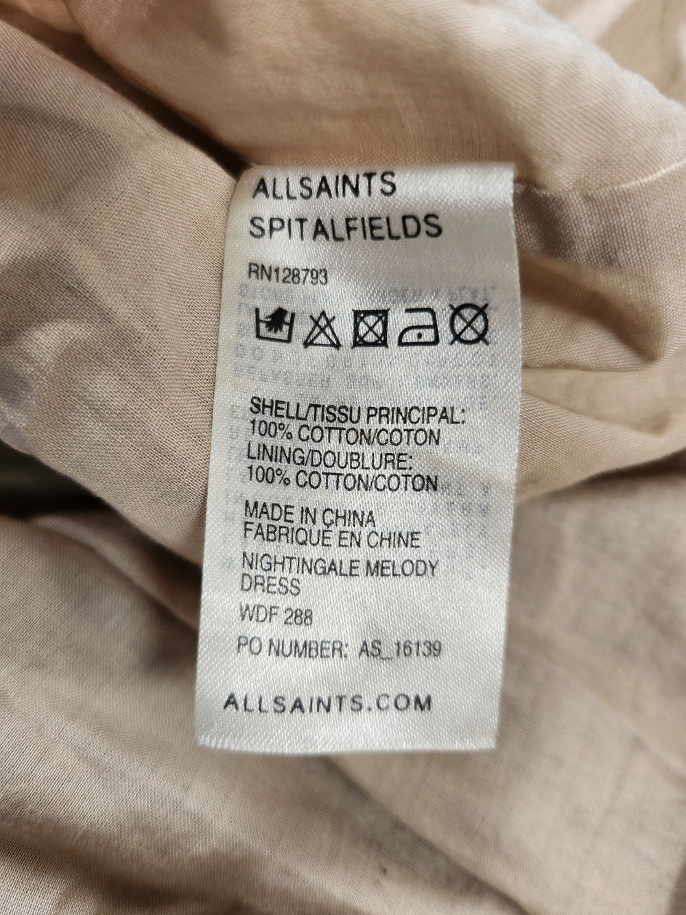 All Saints Nightingale Melody Harness Parachute Dress - Picture 9 of 10